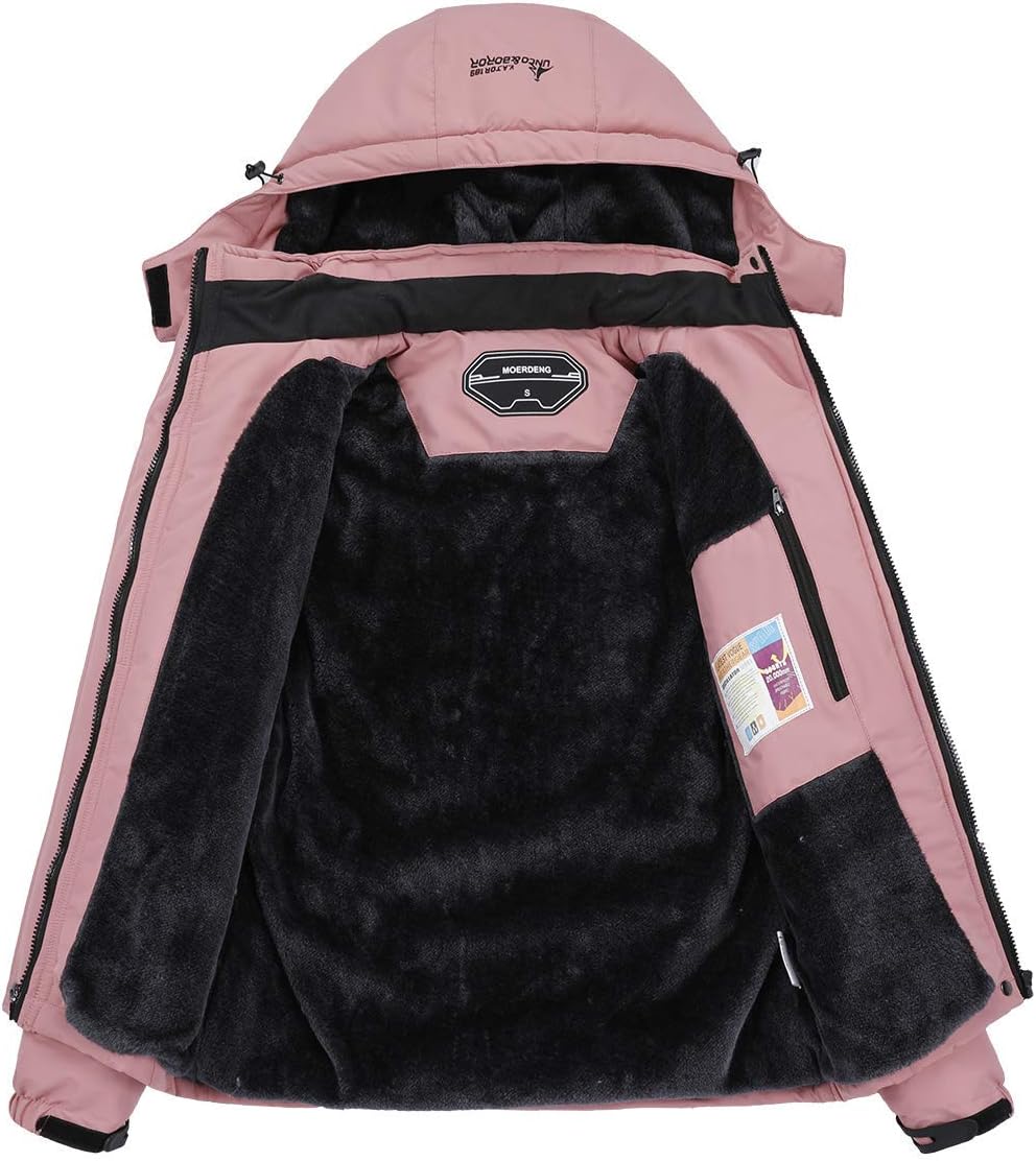 Women's Waterproof Ski Jacket Warm Winter Snow Coat Mountain Windbreaker Hooded Raincoat Jacket